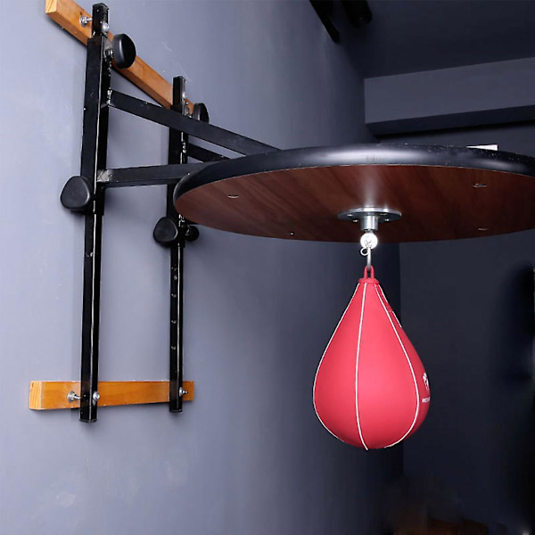 Sandbag Svingbar Pære Speed Punching Ball Base Krogmontering Punch Bag Speedbag Bokse Fitness Træning Professionelt Værktøj [DB] Silver