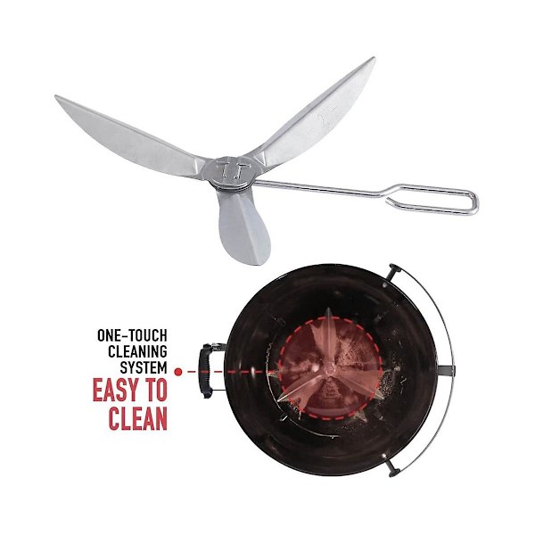 18-1/2-tommer Grills One-Touch Rengøringssystem Kit, til 7443 90719 Kulgrill/Kedelgrill Repla {DB} Silver