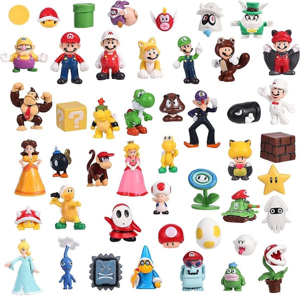 48 st Super  Bros Actionfigur Dockset Figur Present Db