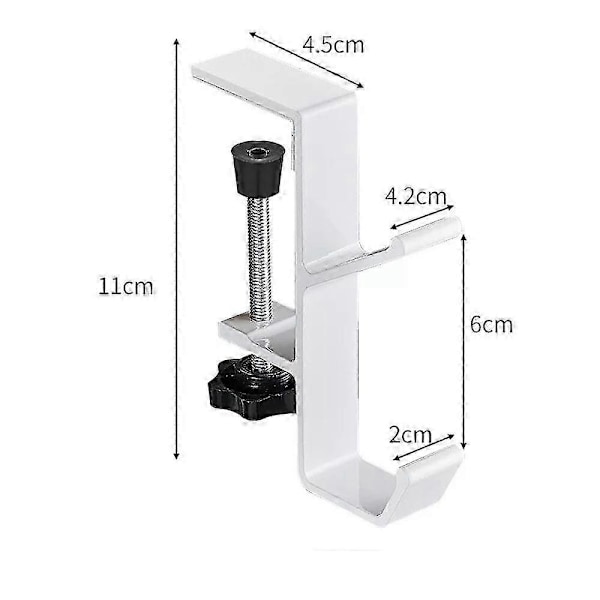 Girland- och Strumpupphängare för Spiselkrans, 2 i 1 Kraftiga Spiselkranshängare Db white 1pc