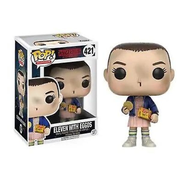 Stranger Things 593# 421# Eleven Demogorgon Hopper Jonathan Nancy Brenner Joyce Actionfigurer Samlarmodell Db 421 man