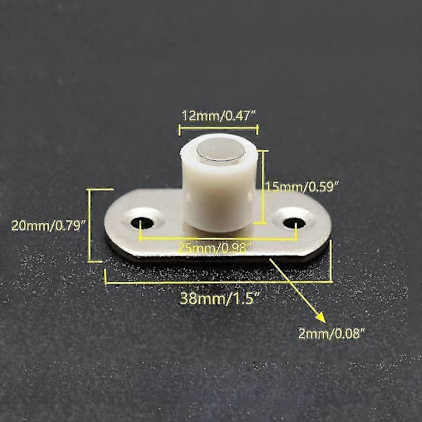 4 stk. skydedørs nylon guidehjul gulv guide rulle [DB]