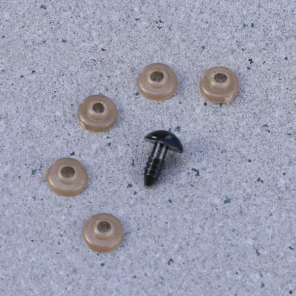 Plastögon för docka med 100 st säkerhetsögon och packningssats i blandade färger[DB]
