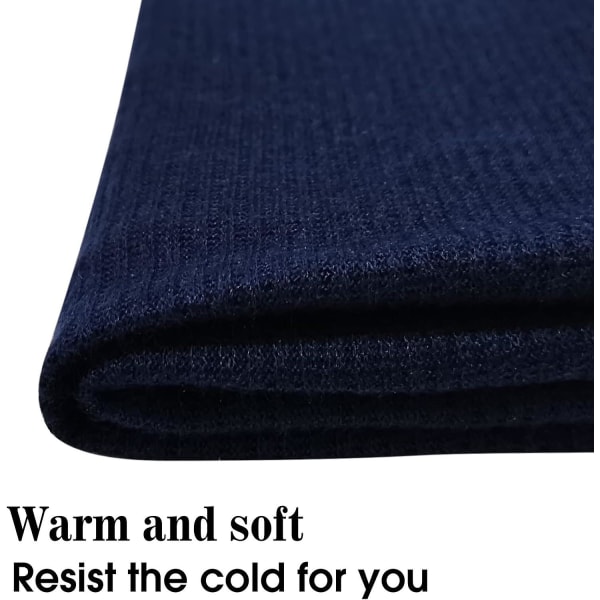 Hyggelige 2-pak termiske halsvarmere Unisex strikkede Snood-tørklæder