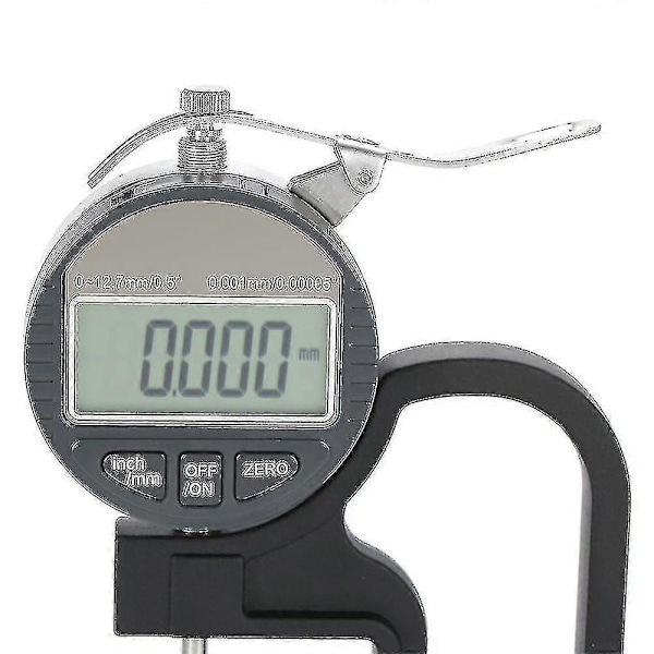 0,001 mm Digital Tykkelsesmåler Elektronisk Mikrometer I 0-12,7 mm Område For Papir Lær Klær Tråd Måleverktøy-sfygv {Db}