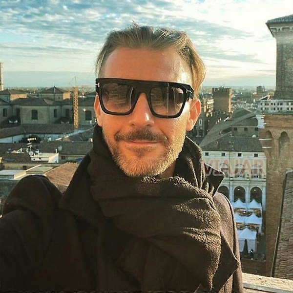 Solbriller til mænd og kvinder 2023 Luksus Designer Solbriller Herre Sort Gradient Glasse gafas de sol hombre [DB] black clear as shown