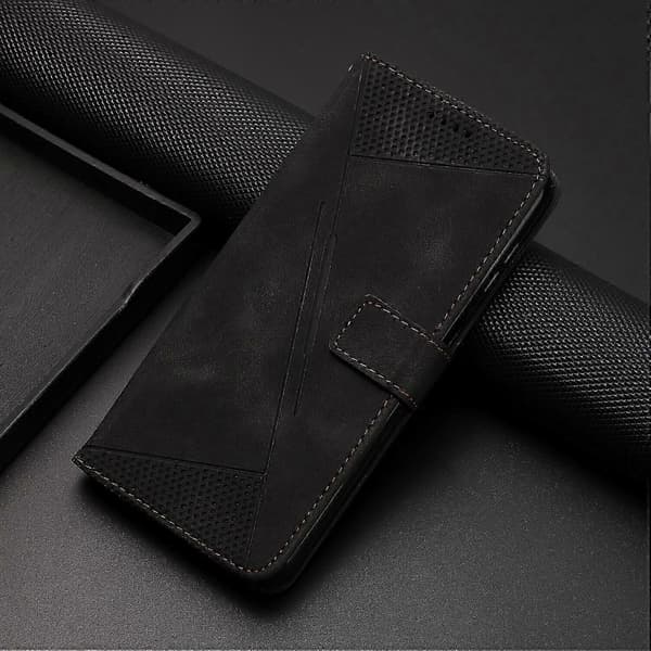 Etui til Xiaomi Redmi Note 10S Læder Flip Folio Stærk Magnetisk C... [DB] Black