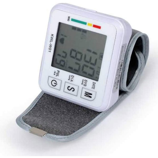 Blodtryksmåler, med justerbart armbånd og LCD-skærm DB