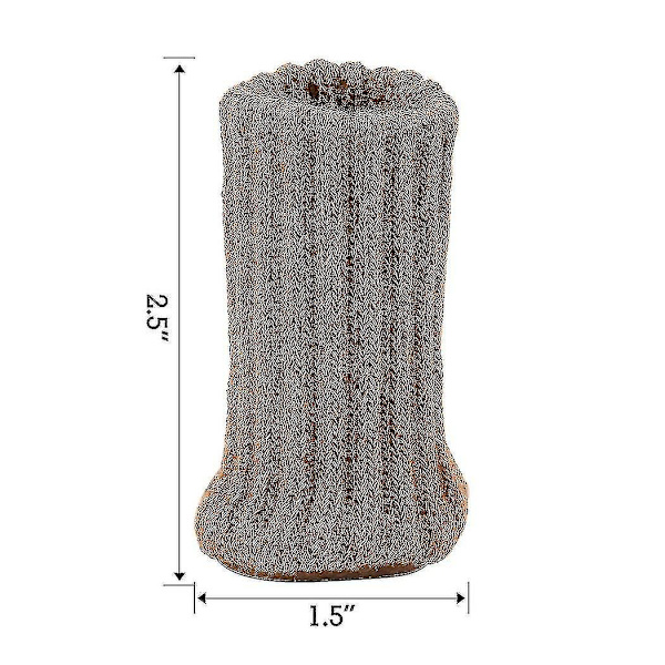 24 stk. Stolsokker Høj Elastisk Møbelsokker Puder Anti-slip Stolben {db} Brown