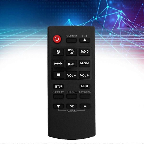 N2QAYB000984 Erstatningsfjernkontroll for CD Stereo SA-PM250 SC-PM250 SC-PM600 SC-UX104 SC-HC200 SC-HC20 [DB] black