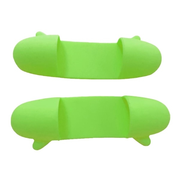 1 par mini silikon värmeisolerad fingerklämma skål skål tallrik klämhållare Green