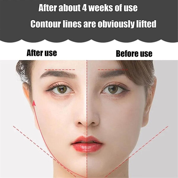 Ems Face Massager Roller Y Shape Face Lifting Device V Face Double Chin Remover Ansigtspleje Hudplejeværktøjer (hvid)