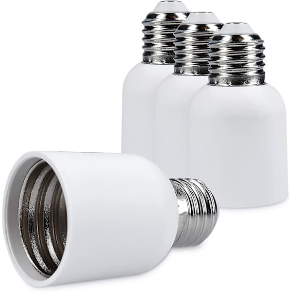 4x Sokkeladapter - E27 til E40 Sokkelkonverter - E40 Base Lampeholder Adapter for Halogen LED Pære [DB]