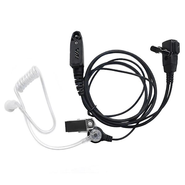 Air Tube Earpiece Headset Mic GP328Plus GP344 GP388 GP328-Plus F22 F25 W5 db Black