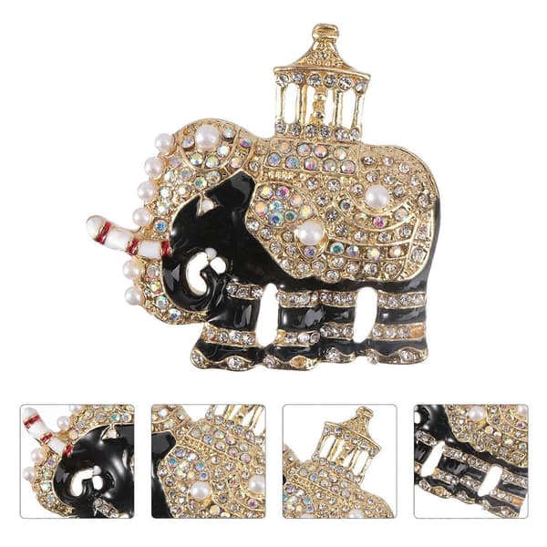 Elefantbroche Klassisk legeringsbroche til dekoration 1 stk. Modetilbehør [DB]