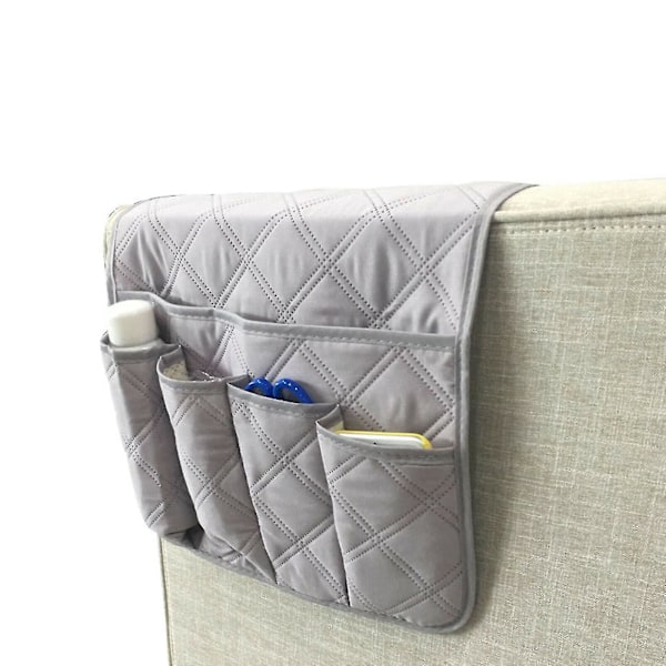 Sofa Armrest Lomme Sete Hengepose Kreativ Oppbevaringspose Avis Fjernkontroll Diverse Pose [DB] Beige