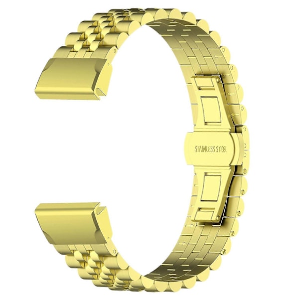 Urrem i rustfrit stål med 5 perler til Garmin Fenix 7S/6S/5S, udskiftningsarmbånd med værktøj [DB] Multicolor Style F