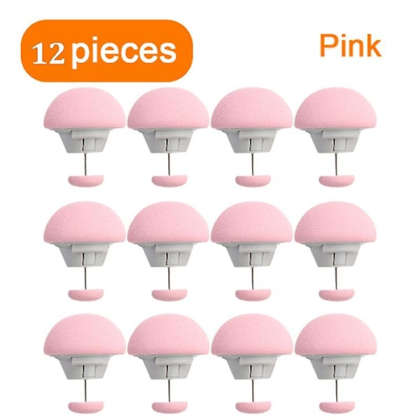 Sängklädeslakan Quilt Clip En Nyckel För Att Låsa Upp Täcke Överdrag Fästelement Anti-Slip Filt Spännen Hållare Fixator Grippers  [dB} 12Pcs Pink