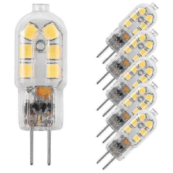G4 LED-pære Kald Hvit AC/DC 12V 2W 10 stk. {Db}