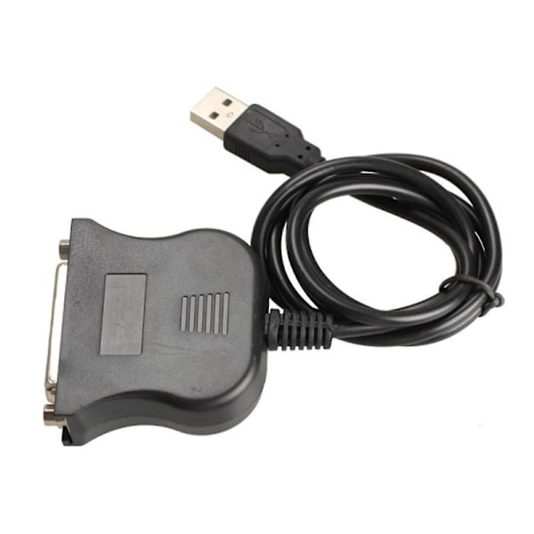 USB Hann til DB25 Hunn Port Skriver Parallell Konverteringskabel 25Pin Adapterledning [DB]