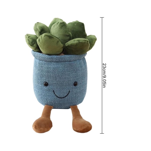 Plysfyldte legetøj Vrious Potted Succulent Plants til børn Gave Blomster Tulipan Kaktus Bogreol Pude Dekoration [DB] Red Mushroom