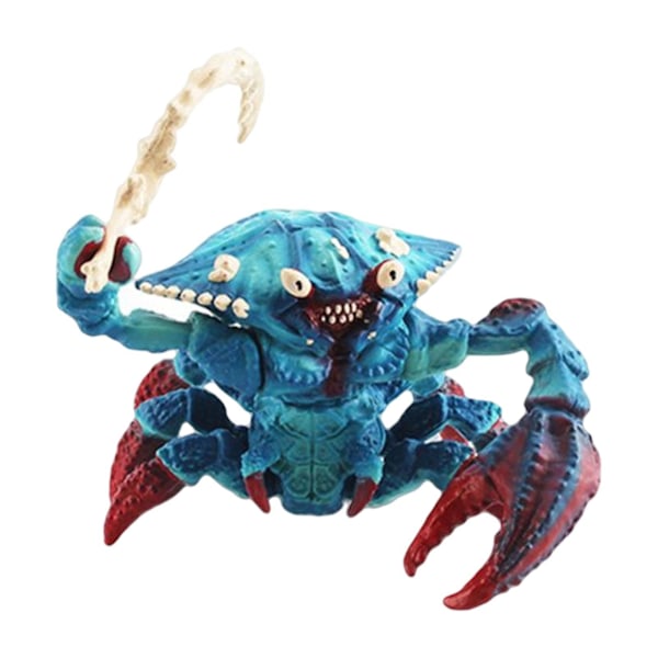 Monsterfigurer Olika Vattenkrabba Bläckfisk Isdemon Nötkreatur Svart Panter Monstermodell PVC Mytisk Djurstatymodell Barn [DB] A