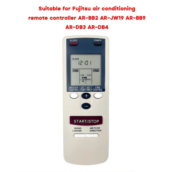 Fjernkontroll for Fujitsu Ar-bb1 Ar-bb2 Ar-jw19 Ar-bb9 Stabil ytelse [DB]