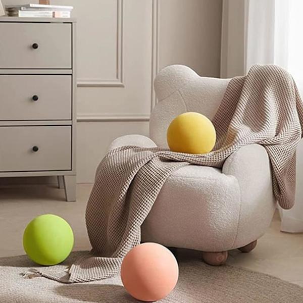100% Ny Uppgraderad Mjuk Ljudlös Skumboll Spongboll Inomhusaktivitetsboll Sparkboll Dodgeboll Lekplatsboll Db Yellow 24cm