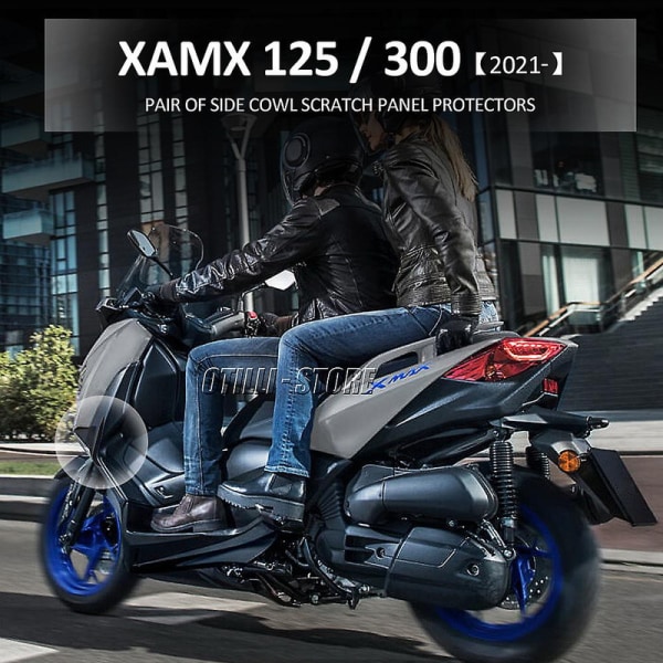 X-max 125 300 sivusuojat, jotka on suunniteltu suojaamaan Yamaha Xmax125 Xmax300 -moottoripyörän sivuja naarmuilta 2021 2022 db XMAX 125 - 300