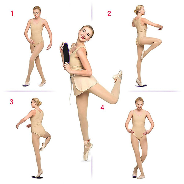 Ballet Drejebræt til Dansere - Kunstskøjteløb Ballet Dans Drejebræt, Træningsudstyr {Db} purple
