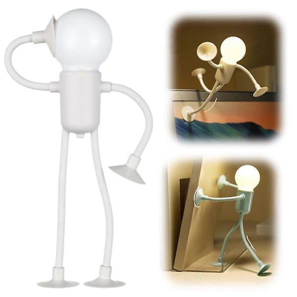Formbar Morsom Sportsmann Nattlampe, DIY Form Nattlamper, God Gave [DB] white