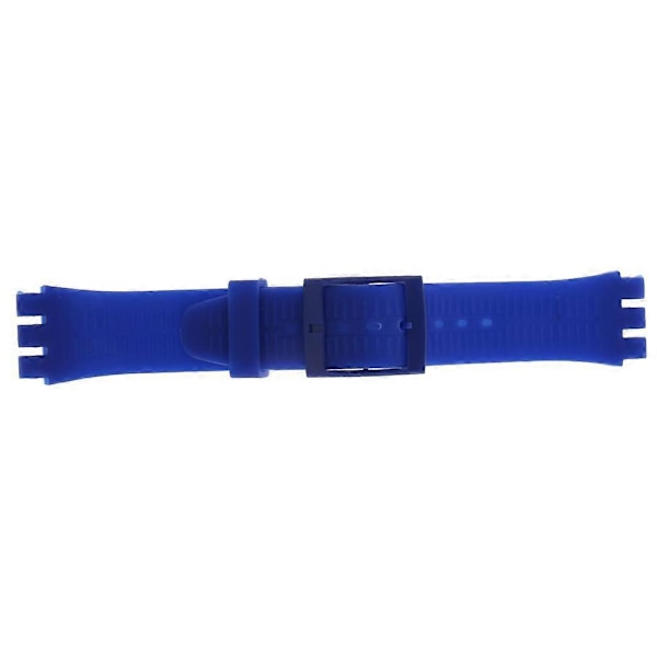 19mm Silikon Gummibånd til Ur, Vanntett Grå Blå db Dark Blue