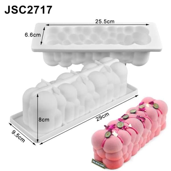 JSC2297 29 modeller silikonbakform silikonkakform bakverktyg[DB] Pink