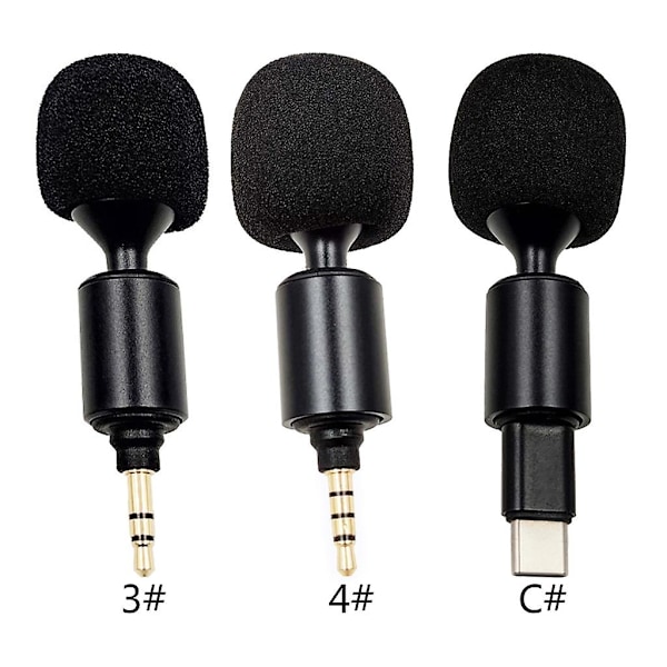 Mini Mikrofoni Taipuisa Joustava 3.5mm Liitin Aux 4-napainen / 3-napainen / TYPE C Mikrofoni [Db] 3.5mm 4 pole pin