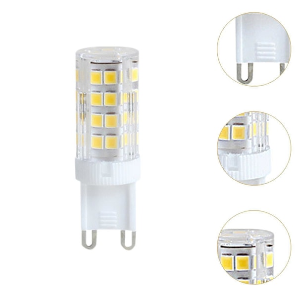 10 stk. G9 LED-pærer 5W Blødt lys Energisk 360 graders strålevinkel Udskiftningspærer Varmt lys [DB] White Light 5x1.6cm