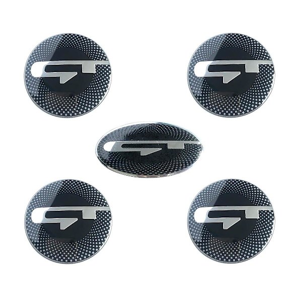 5 kpl Stinger/GT Auton Ohjauspyörän Keskihattu Tarra Tunnus Embleemi Kia [DB] GT