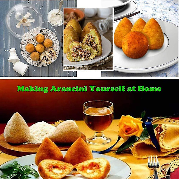 Arancini-muotti, DIY-riisipallomuotti, monikäyttöinen riisipallon tekijä, kotitekoiset täytetyt lihapallot -yu [DB]