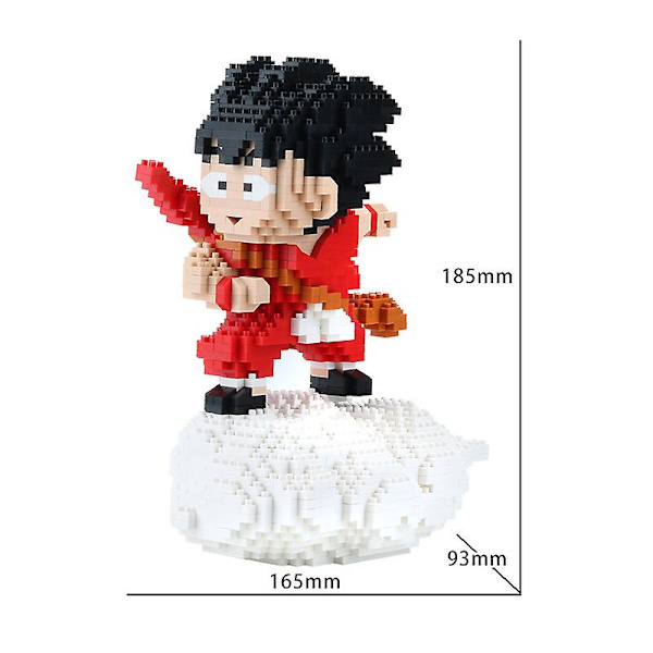 1500+ stk. Dragon Ball Z Figur Mikro Byggeklods Son Goku Anime Figurer Samleobjekt Model Mini Klodser Legetøj Til Børn db FC100-1 with box