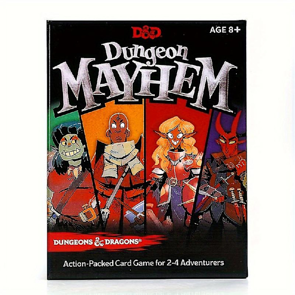 Nye modeller Dungeon Mayhem Kortspill For 2-4 Spillere, 120 Kort Brettspill, Selskapsspill For Venner Og Familie [DB] 1pc
