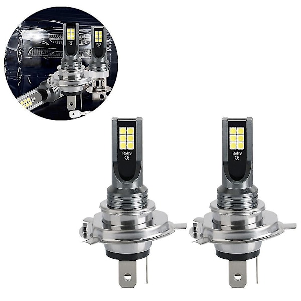 H4/9003 LED-frontlykter - LED H4-frontlykter - H4-billyspærer - Lyse LED-billyspærer - H4 LED-frontlykter