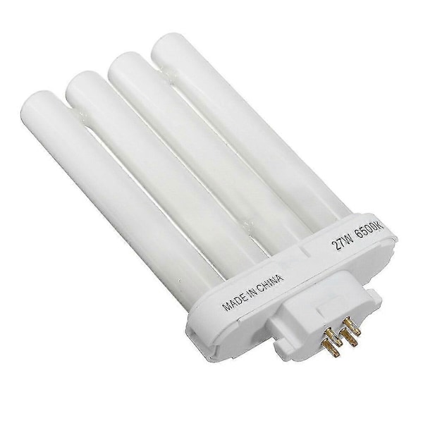 Fml 27ex-n 27w 4-pins quad tube energisparende kompakt lysrørpære 6500k 4 rader lyspære [DB]