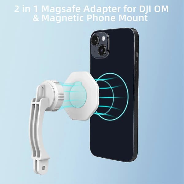 Gimbal Stabilisator Adapterbase 2-i-1 Magnetisk Telefonholder Mobiltelefontilbehør til Osmo Mobile