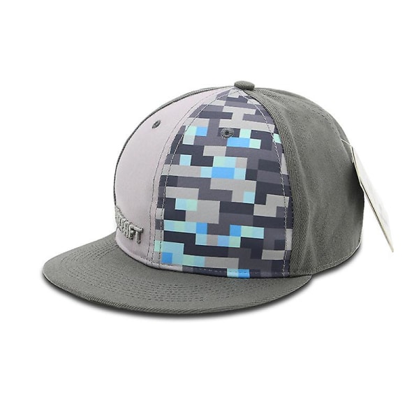 Minecraft Snapback Baseballkeps för män och kvinnor i bomull, andningsbar solhatt [dB} F