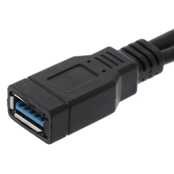 USB 2.0 A Hann til USB Hunn 2 Dobbel Dual Strømforsyning USB Hunn Splitter Db