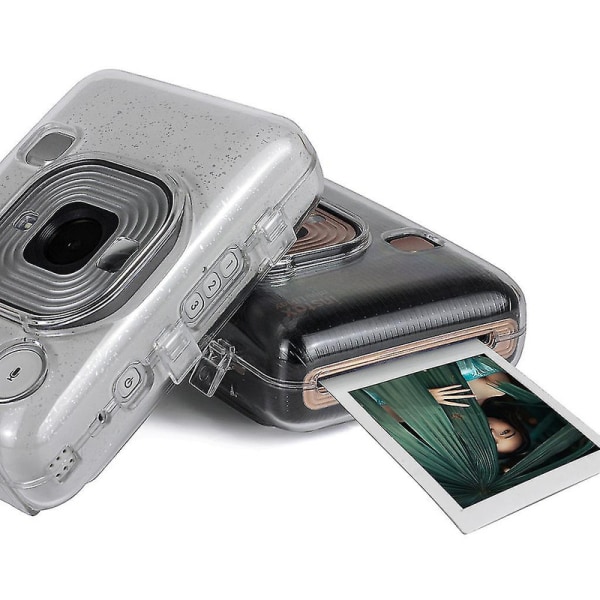 Transparent Crystal Pvc-skyddande för case Cover för Fujifilm Mini Liplay-kamera Accesso db