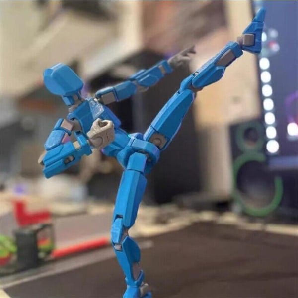 T13 Actionfigur, Titan 13 Actionfigur, Robot Actionfigur, 3D-tryckt Actionfigur NY [DB] Black Blue