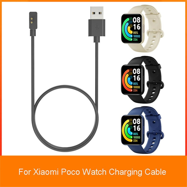 Magnetisk laderadapter passer til Poco Watch USB-ladekabel Smartwatch-stasjon [DB] 100cm