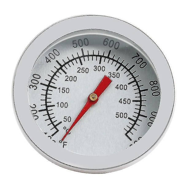 50~500 Celsius Grader Stål Grilltermometer Bbq Rökare Grill Termometer Temperaturmätare Ugn Termometer