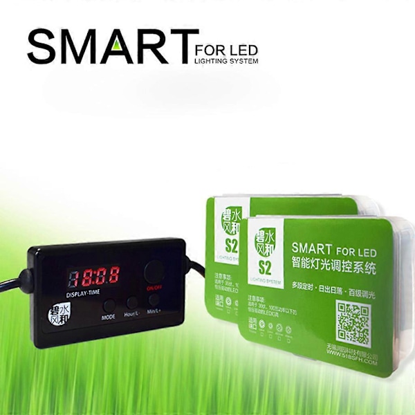 Akvarium LED Lys Dimmer Controller Modulator Intelligent Timing Dæmpningssystem db