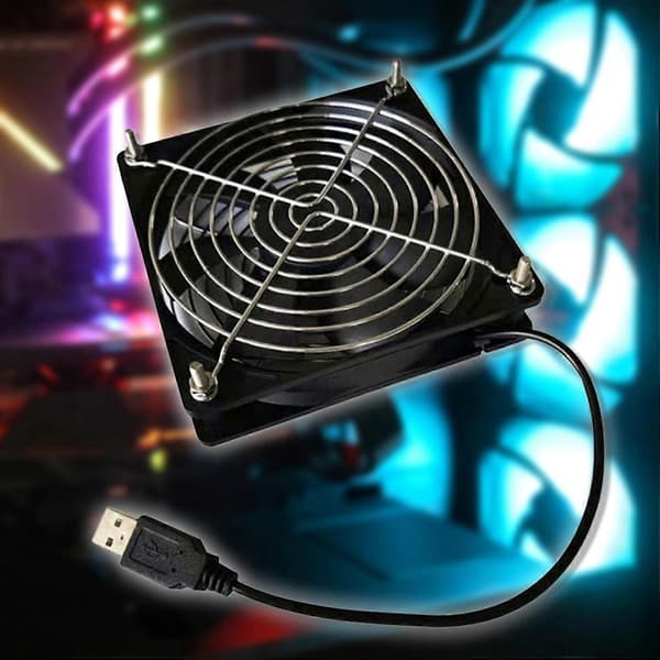 USB-drevet køleblæser med lavt støjniveau 5V 8cm/12cm PC-computer køleprofil til router[DB] 8 cm